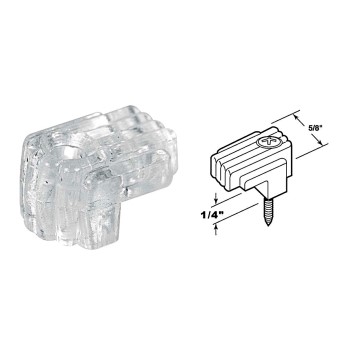 PrimeLine/SlideCo U9003 Clear Mirror Clips,  Fits 1/8&quot; to 1/4&quot; Glass