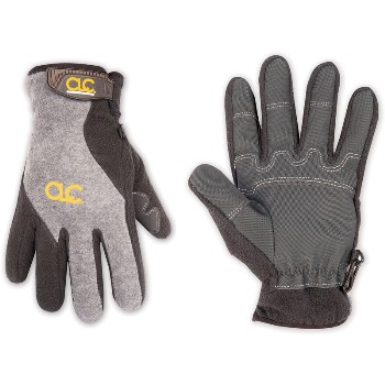CLC 2075L Lg Gr/Blk Fleece Glove