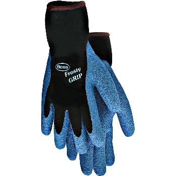 Boss 8439M Frosty Grip Insulated Latex Coated Gloves ~ Medium