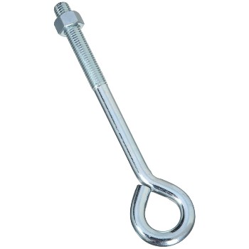 National N347-682 Eye Bolt with Hex Nut, Zinc Finish ~ 5/8&quot; x 10&quot;