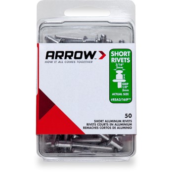 Arrow Fastener RSA3/16IP Rivets, Short Aluminum ~ 3/16&quot;