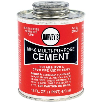 Harvey&#39;s 018020-12 Multi Purpose Cement, MP-6  ~ 16 Ounce