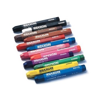 Dixon/Prang/Ticonderoga 52100 Lumber Crayons ~ Blue