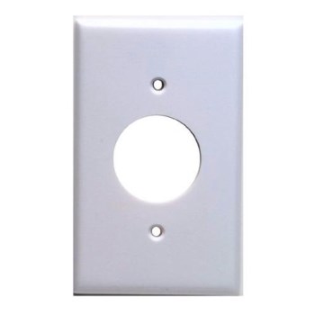 Leviton 001-88004 Single Gang Outlet Wall Plate ~ White