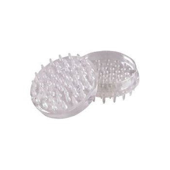Shepherd 9081 Furniture Cups, Spiked - Clear, 1.5&quot;