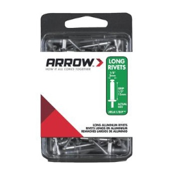 Arrow Fastener RLA1/8IP Rivets - Long Aluminum - 1/8 inch