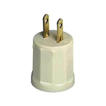 Leviton L10-61-I Outlet to Lampholder Adapter ~ Ivory