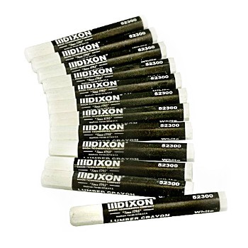 Dixon/Prang/Ticonderoga 52300 Lumber Crayons ~  White