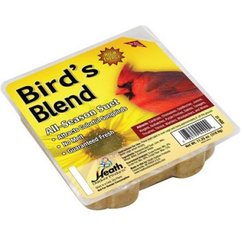 Heath Mfg DD4-12 Bird&#39;s Blend Suet and Seed  Cake ~ 11.25 oz