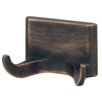 Hardware House  689505 Double Robe Hook, Sunset Series - Classic Bronze
