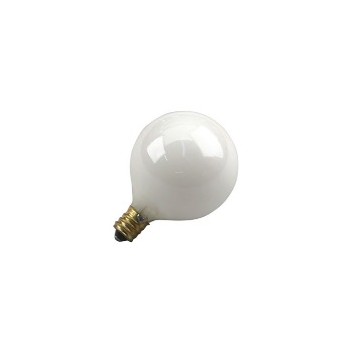 Feit Elec. BP25G161/2W Light Bulb, Globe White 120 Volt 25 Watt