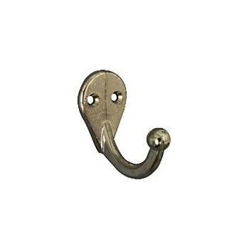 National 199190 Nickle Single Clothes Hook, Visual Pack 162