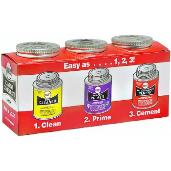 Harvey&#39;s 019700 Cleaner/Primer/Cement, 4 oz Cans ~ 3 Pack