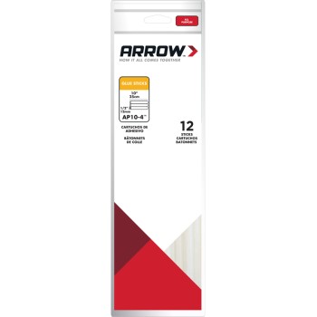Arrow Fastener AP10-4 Glue Sticks, All Purpose ~ 10&quot;