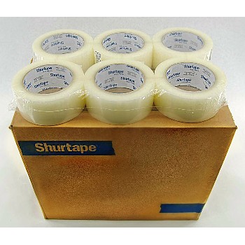 Shurtech  340CLR Packaging Tape, Clear  ~ 1.88&quot; x 54.6 Yds (1.6 Mil)