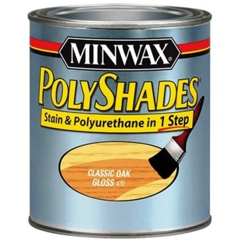 Minwax 21470 Polyshade Stain &amp; Polyurethane,  Classic Oak ~ 1/2 Pint