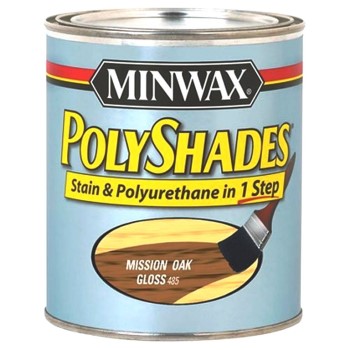 Minwax 21485 PolyShades Stain &amp; Polyurethane Gloss,   Mission Oak ~ 1/2 Pint