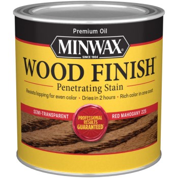 Minwax 22250 Red Mahogany Wood Stain ~ 1/2 Pint
