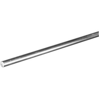 Hillman/Steelworks 11270 Aluminum Round Rod, Mill Finish ~ 1/4&quot; x 36&quot;