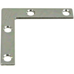 National 113845  Flat Corner Brace, Zinc Plated Steel ~ 2" x 3/8"