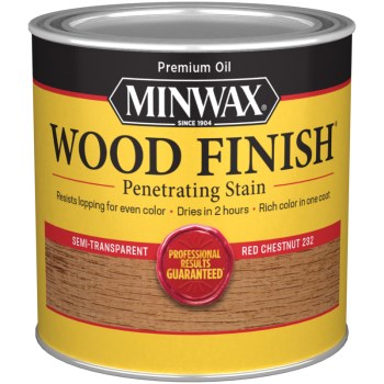 Minwax 22320 Red Chestnut Wood Stain ~ 1/2 Pint