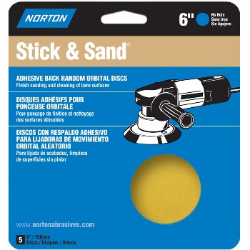 Norton 07660702500 48911 6 40 Stik &amp; Sand Disc
