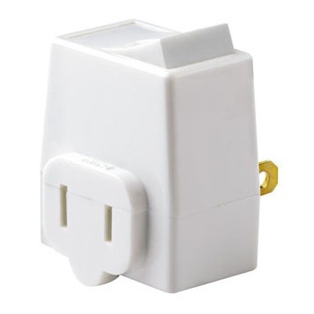 Leviton C22-1469-W Plug-in On/Off Switch,   White