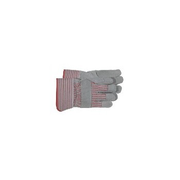Boss 4092L Split Leather Palm Gloves - Large Safety Cuff