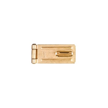 National 102293 Brass Safety Hasp - 3 1/4 inch