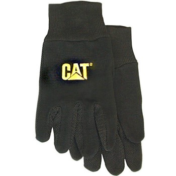 Caterpillar CAT015400L Jersey Glove,  Black ~ Large