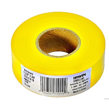 Irwin 65905 Flagging Tape,  Yellow - 300 ft