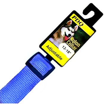 Boss Pet   2938002 Blue Adjustable Collar ~  5/8&quot; x 12&quot; - 18&quot;