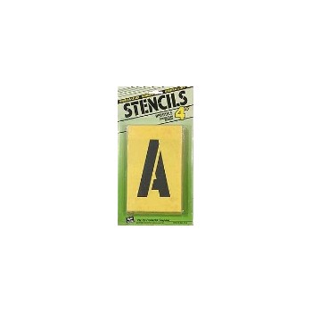 Hy-Ko ST4 Number/ Letter Stencils, 4 inch
