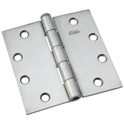 National 140046 Removeable Pin Broad Hinge,  Plain Steel ~ 4.5"