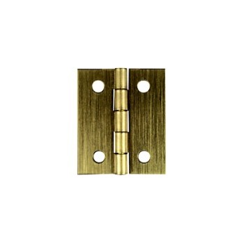 National 211383 Solid Brass/Antique Brass Broad Hinge, Visual Pack 1802 2 x 1 -3/8  inches