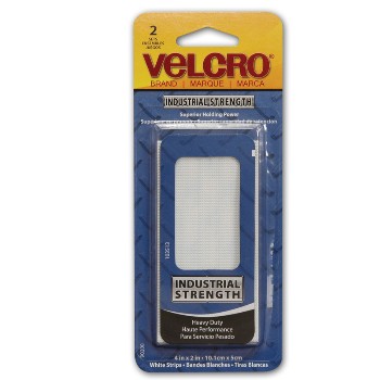Velcro 90200 White Indoor Velcro, 4 x 2 inches