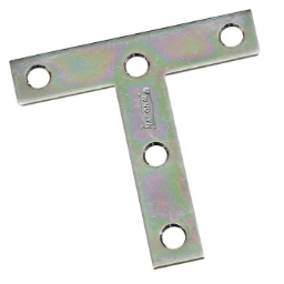 National 113704 Zinc T Plate, Pack of 2 ~ 3" x 3"