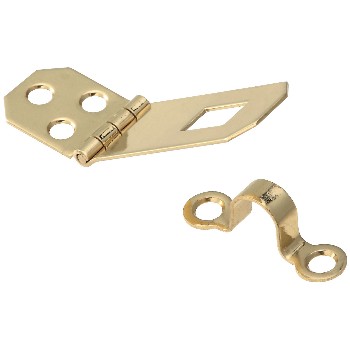 National 211896 Hasp, Solid Brass ~ .75&quot; x 2.75&quot;