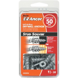 ITW/Ramset 25216 E-Z AncorÂ® Stud Solver Anchor, 50 lb ~ Pack of 20