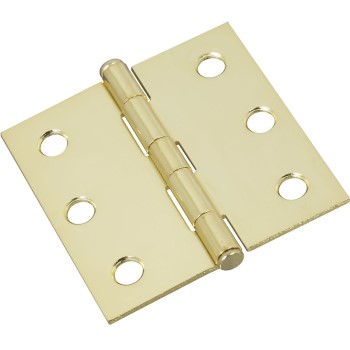 National 149104 Cabinet Hinge, Brass  2.5&quot; ~  Pack of 2