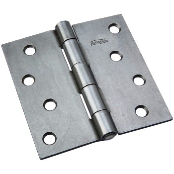 National 140681 Non-Removable Pin Door Hinge, Plain Steel  ~ 4&quot; x 4&quot;