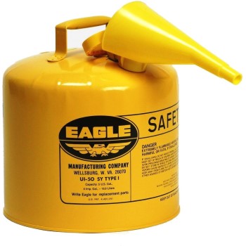 Eagle UI-50-FSY Yellow Safety Fuel Can, Type 1 ~ Five Gallon