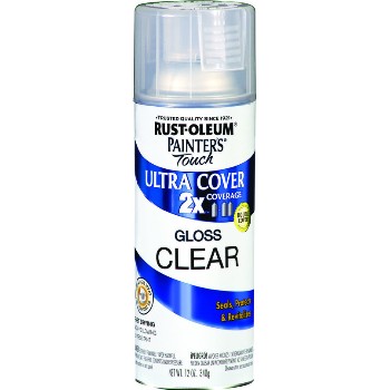 Rust-Oleum 249117 Painter&#39;s Touch Ultra 2X Cover Spray, Clear Gloss ~ 12 oz