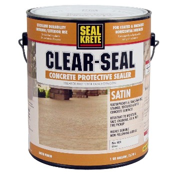 CP/Seal Krete 604001 Clear Seal Concrete Protective Sealer, Satin ~ Gallon