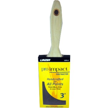 Linzer  1870PIC-3&quot; Pro Impact Blended Polyester Brush ~ 3&quot;