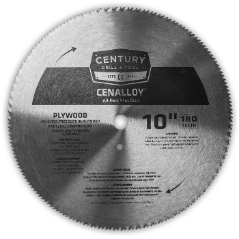 Century Drill &amp; Tool   08216 10 Alloy Plywd Saw Blade