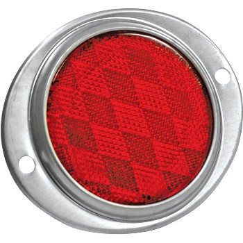BullDog Towing 86011 Reflex Reflector, Red Oval ~ 3 - 3/16&quot;