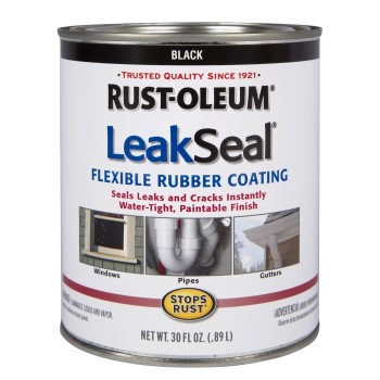 Rust-Oleum 271791 LeakSeal Flexible Rubber Coating, Black ~ 30 oz