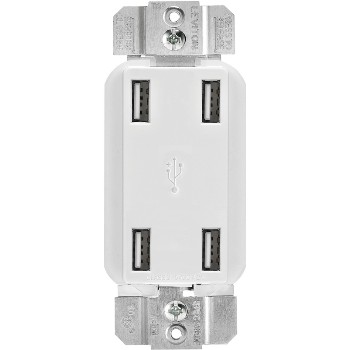 Leviton R02-USB4P-W USB 4-Port Outlet
