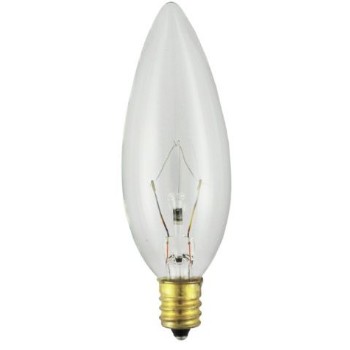 Feit Electric  40CTC-130 Chandelier Base Bulb, Clear